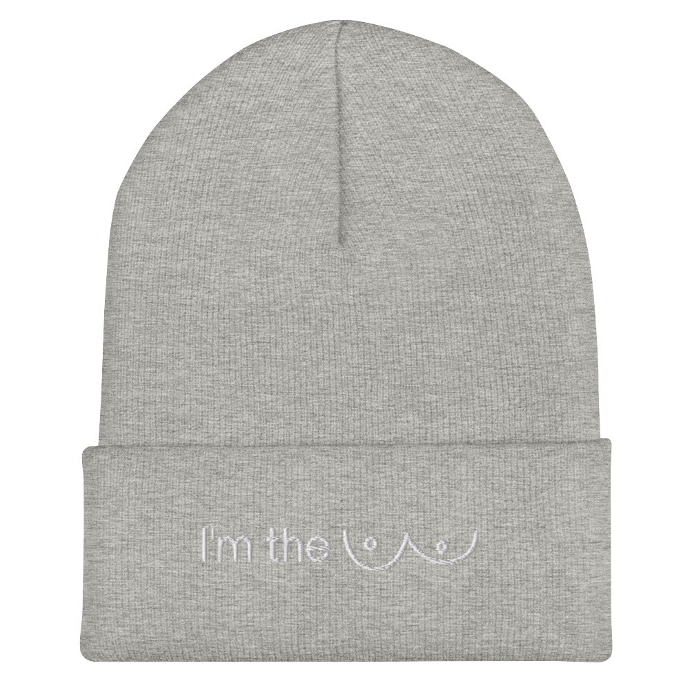 I'm the Tits Beanie (Light Grey)